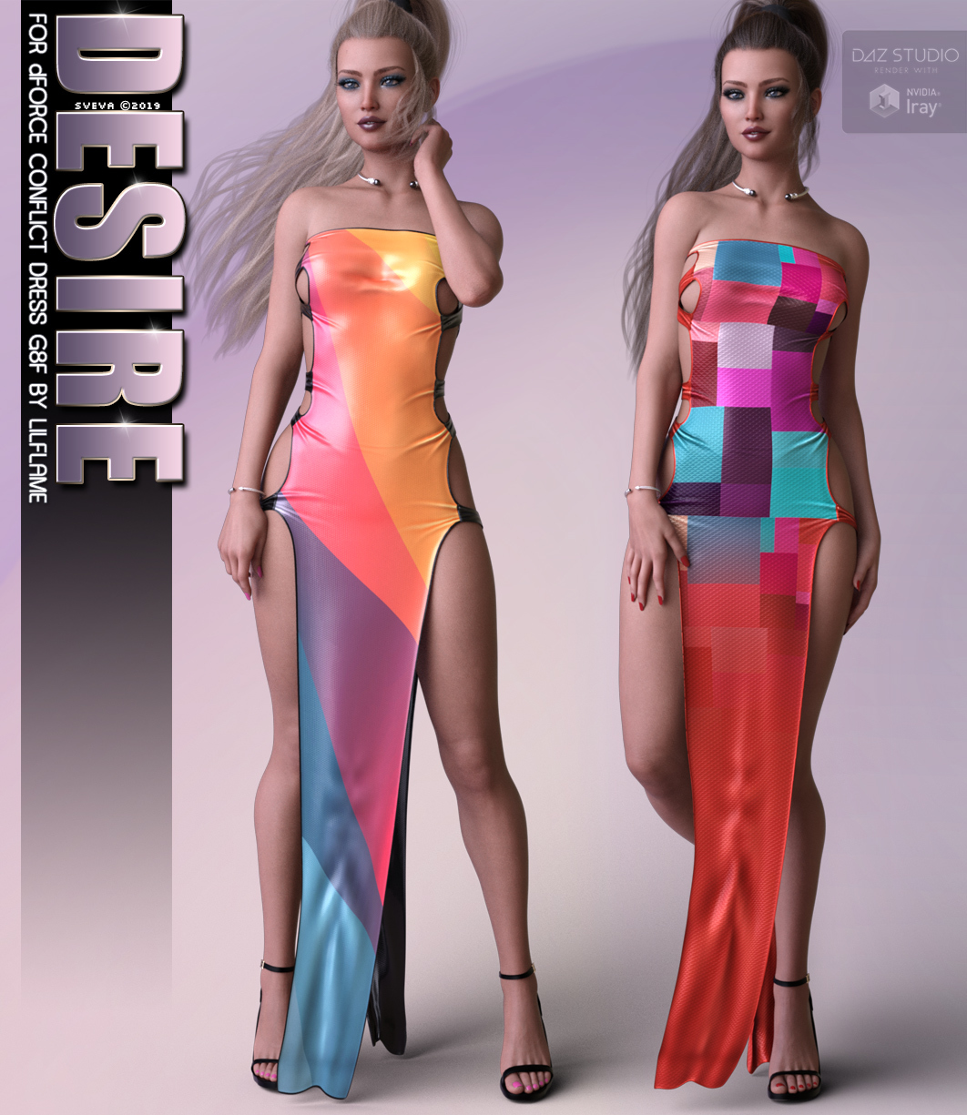 Desire for dForce Conflict Dress G8F by N/A
