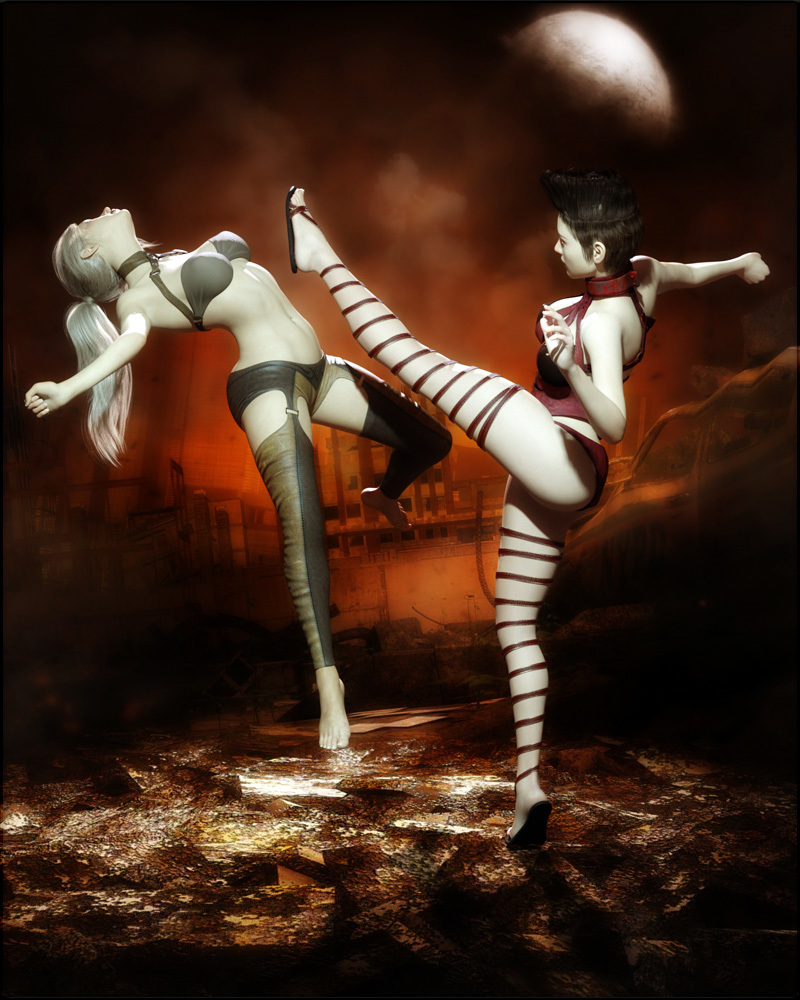 Ninja Kick Poses for G8F by N/A