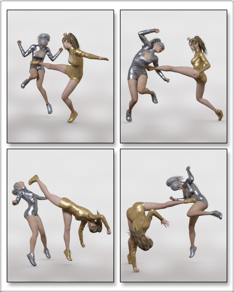 Ninja Kick Poses for G8F by N/A