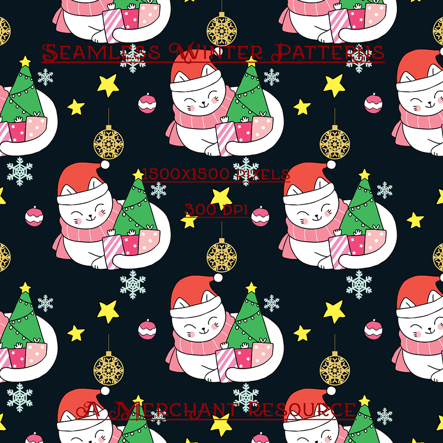 Seamless Winter Patterns by N/A