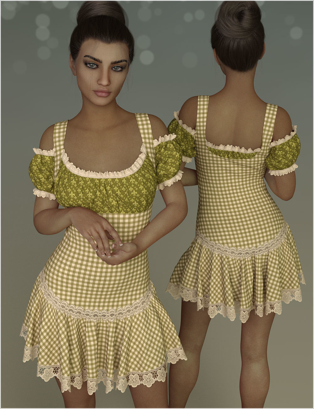 Country For dForce - Rosy Dress for G8F by N/A