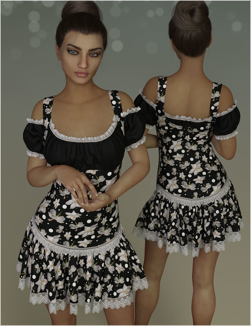 Country For dForce - Rosy Dress for G8F by N/A