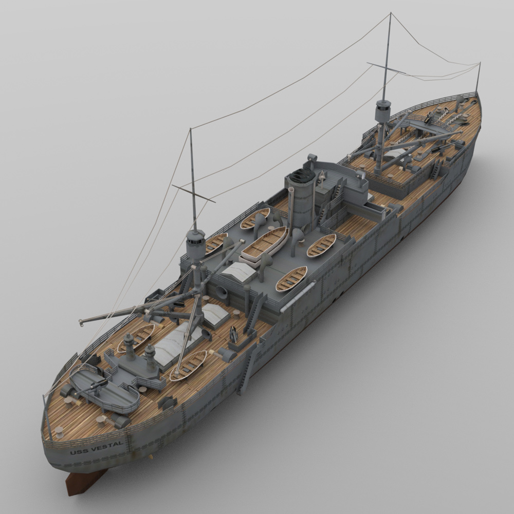USS Vestal for DAZ Studio by N/A