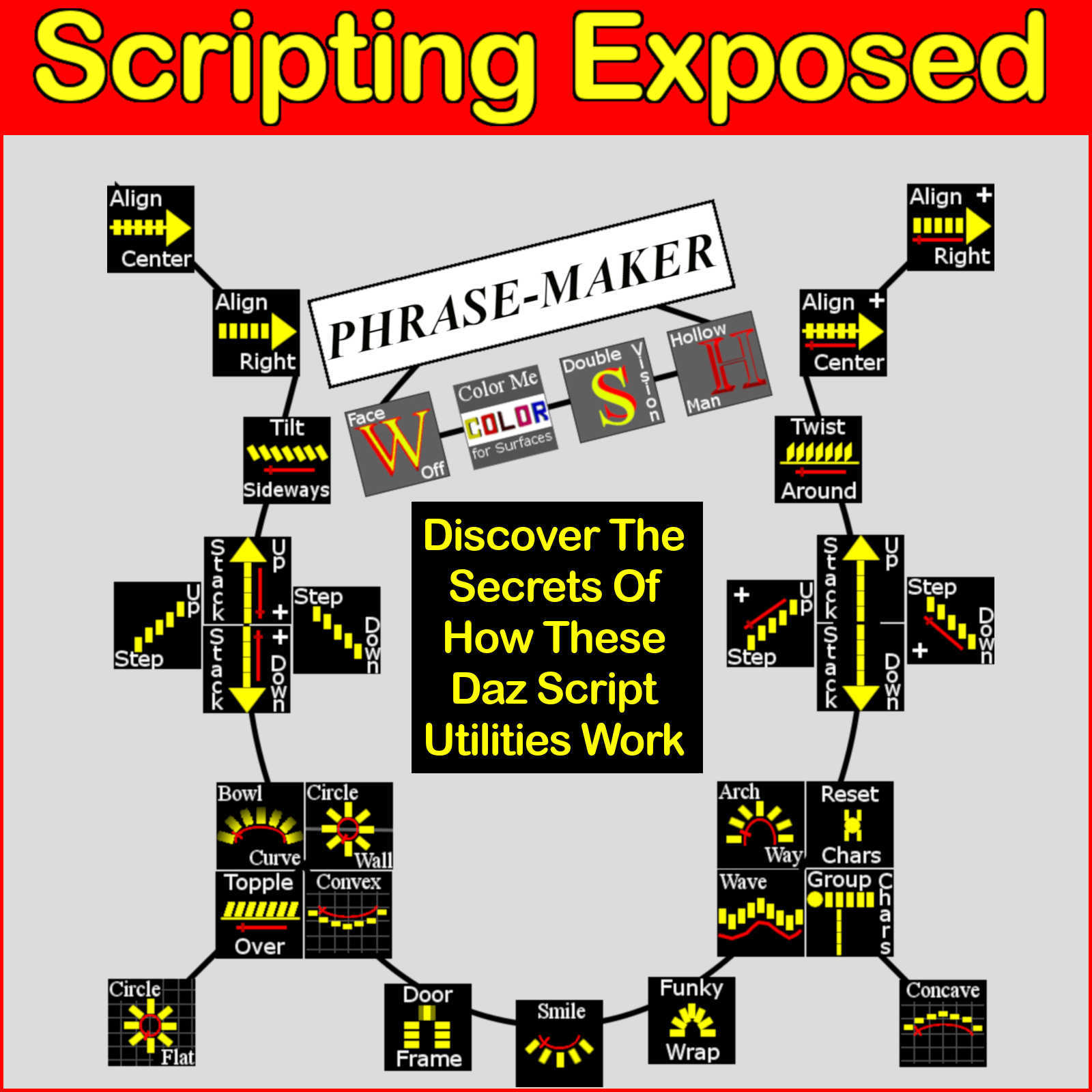 SCRIPTING EXPOSED Phrase-Maker Utilities, The Uncensored Daz Script Source Code by N/A