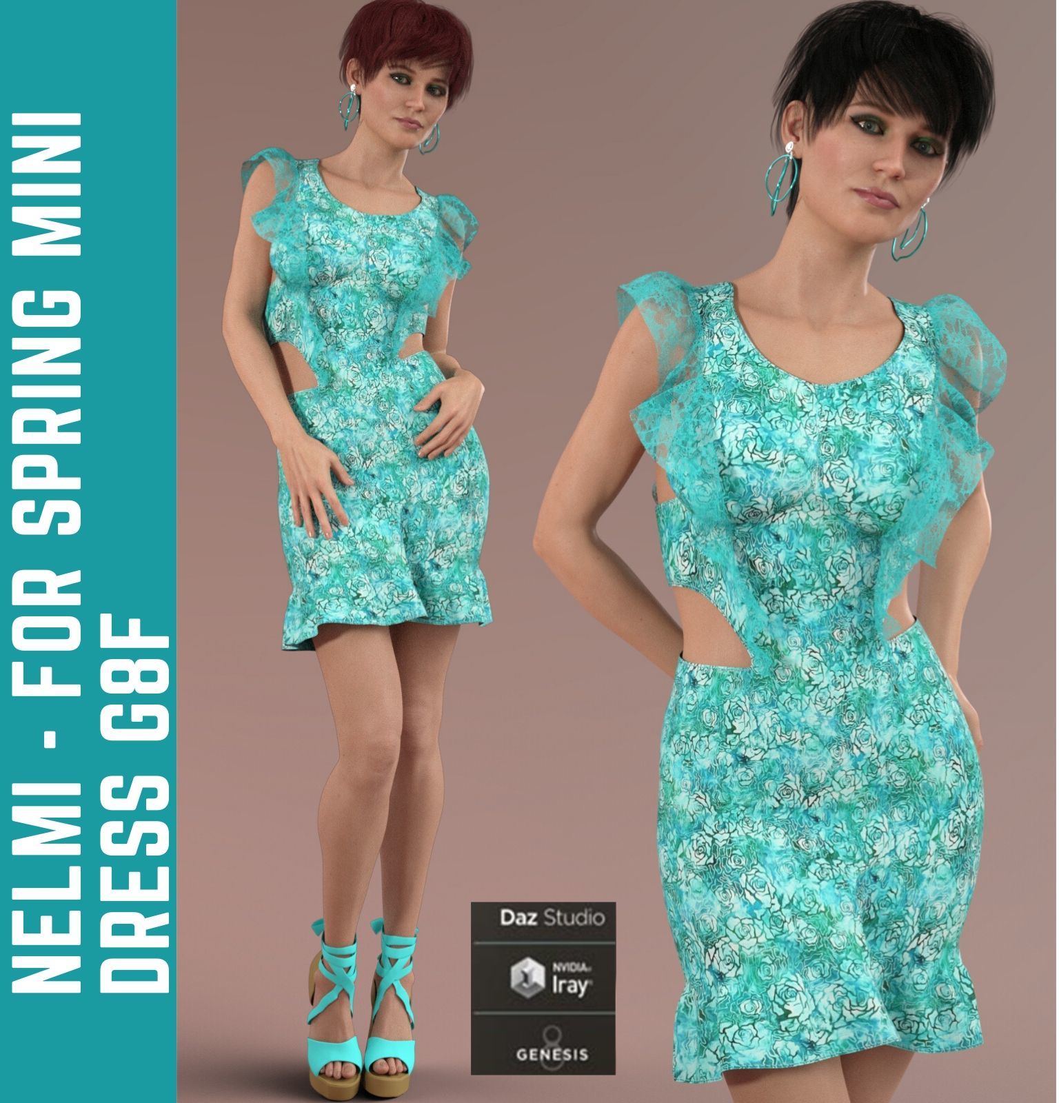 Nelmi - dForce Spring Mini Dress G8F by N/A