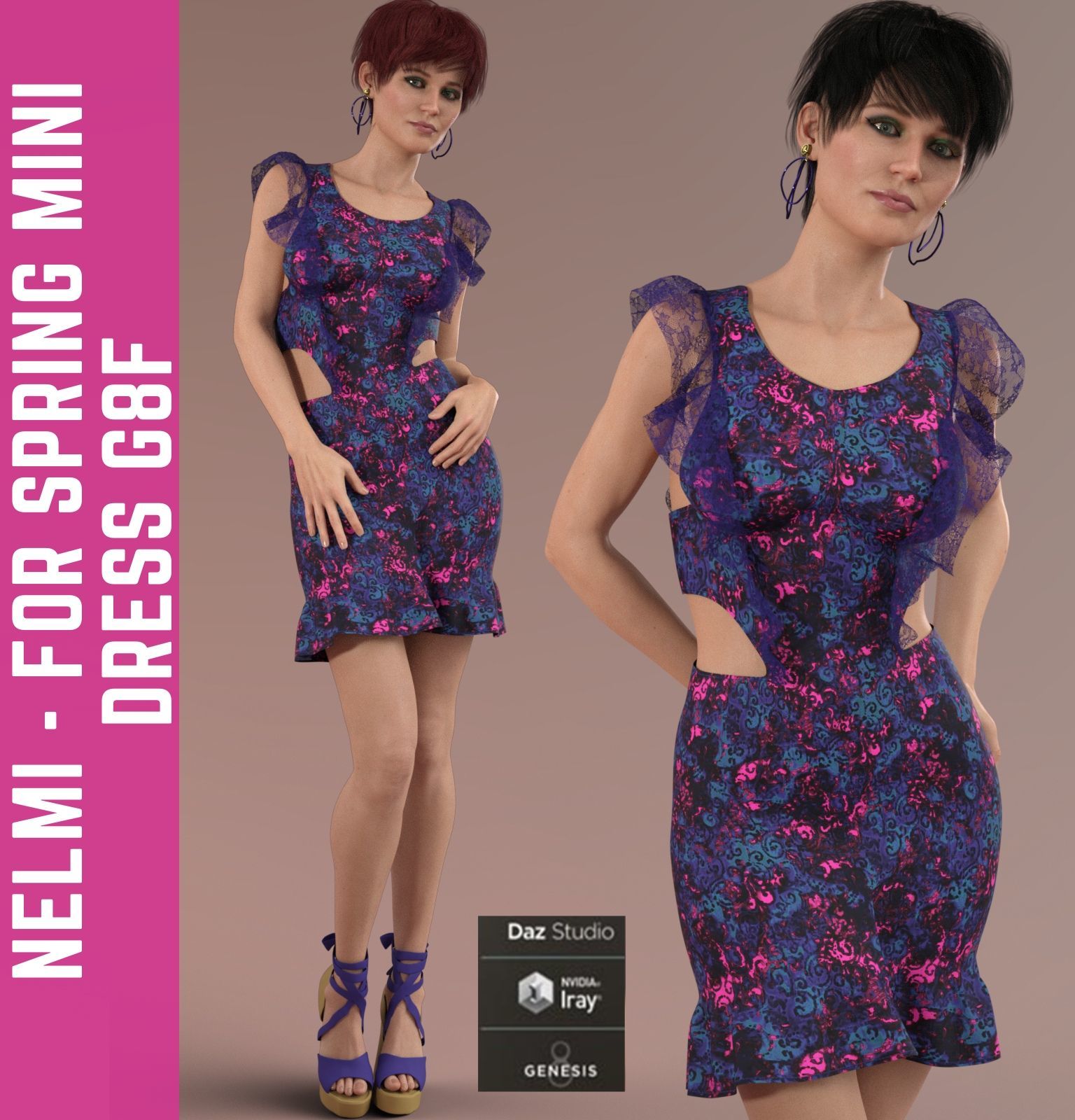 Nelmi - dForce Spring Mini Dress G8F by N/A
