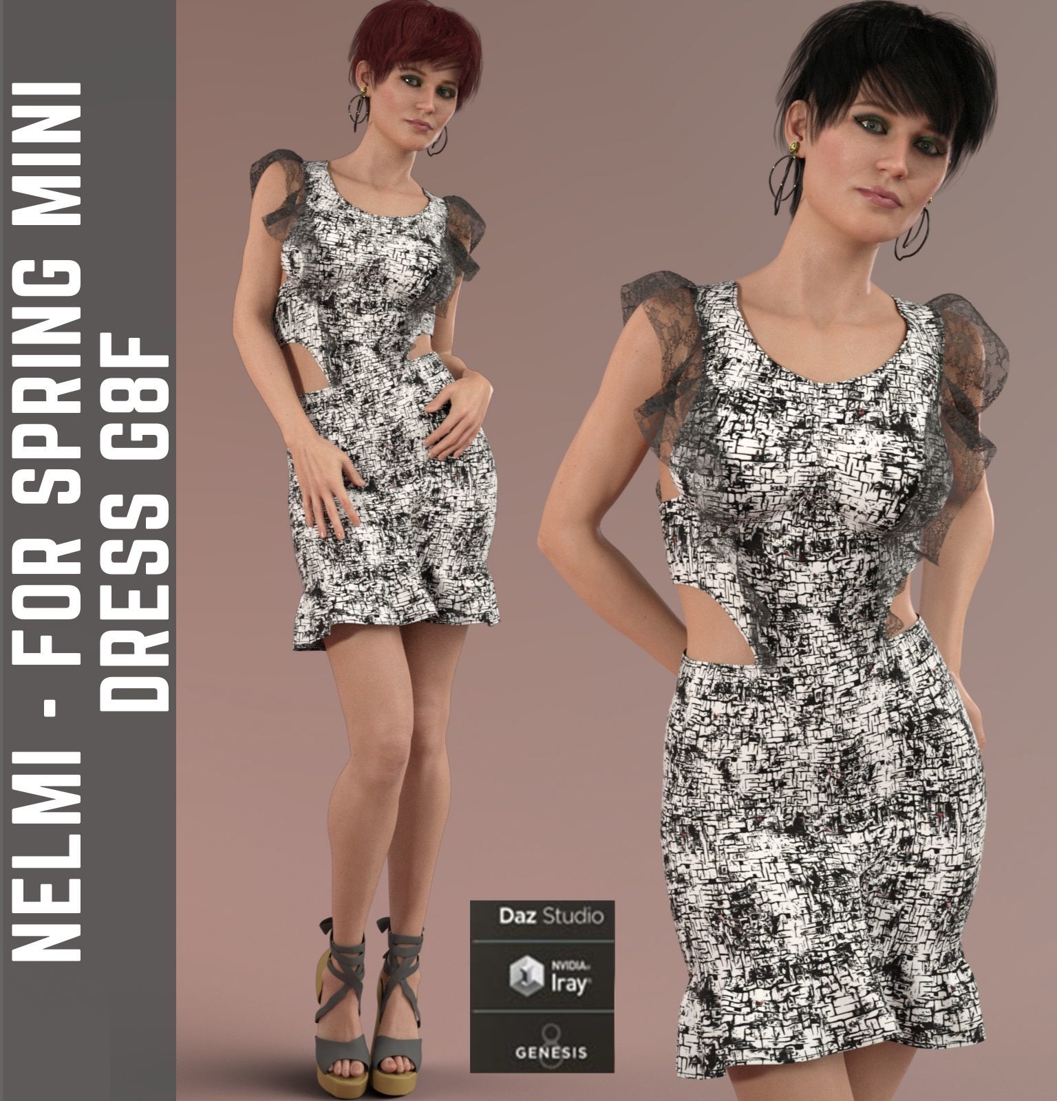 Nelmi - dForce Spring Mini Dress G8F by N/A