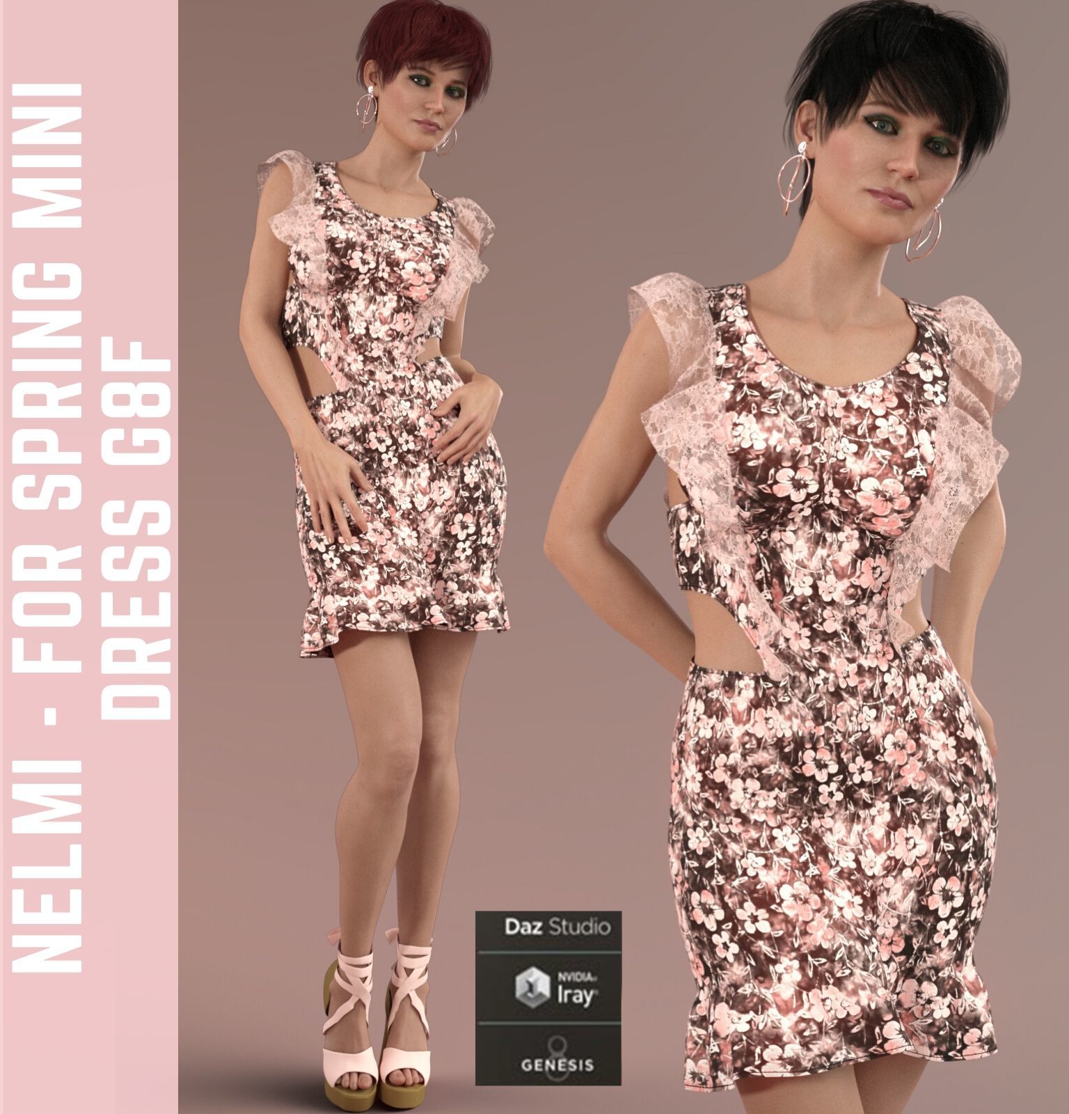 Nelmi - dForce Spring Mini Dress G8F by N/A