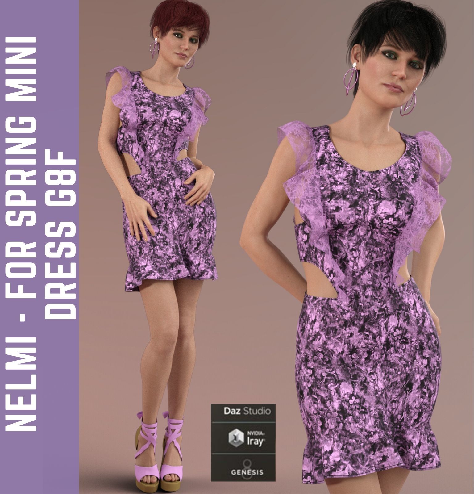 Nelmi - dForce Spring Mini Dress G8F by N/A