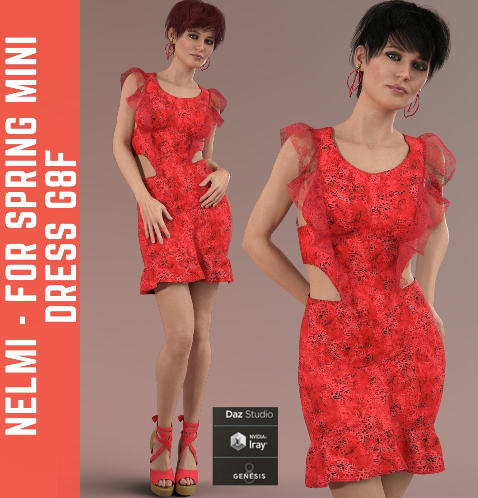 Nelmi - dForce Spring Mini Dress G8F by N/A
