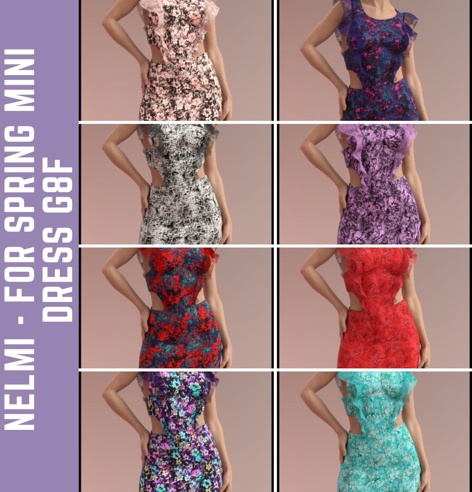 Nelmi - dForce Spring Mini Dress G8F by N/A