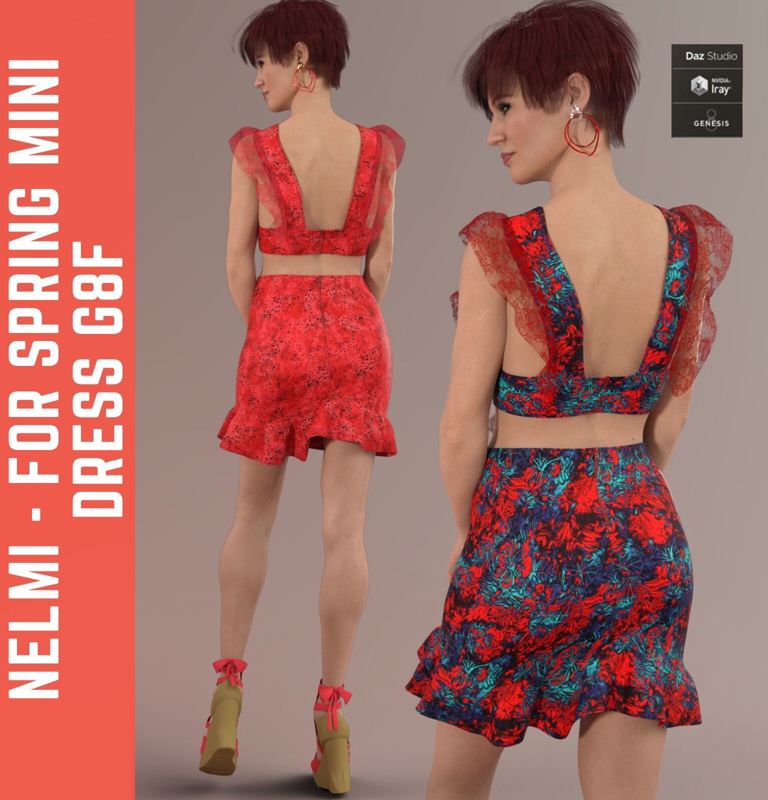 Nelmi - dForce Spring Mini Dress G8F by N/A