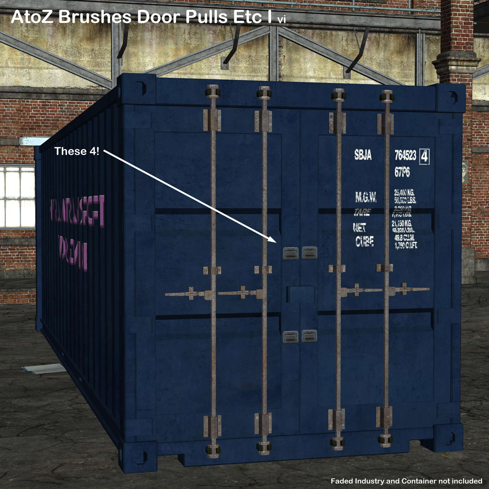 AtoZ Brushes - Door Pulls Etc I v1 for Photoshop (.abr files) by N/A