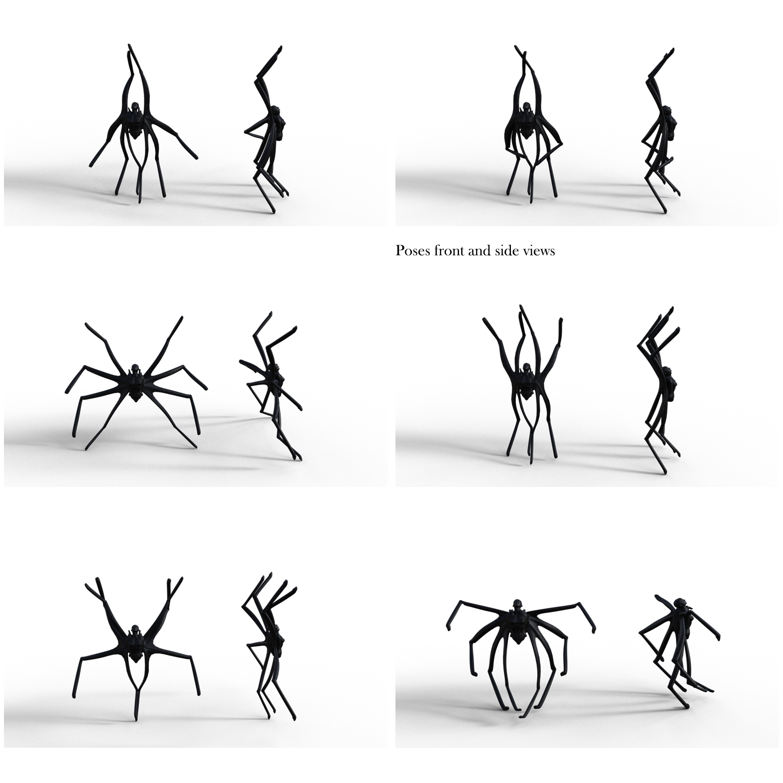 Spider Poses for G8F by N/A