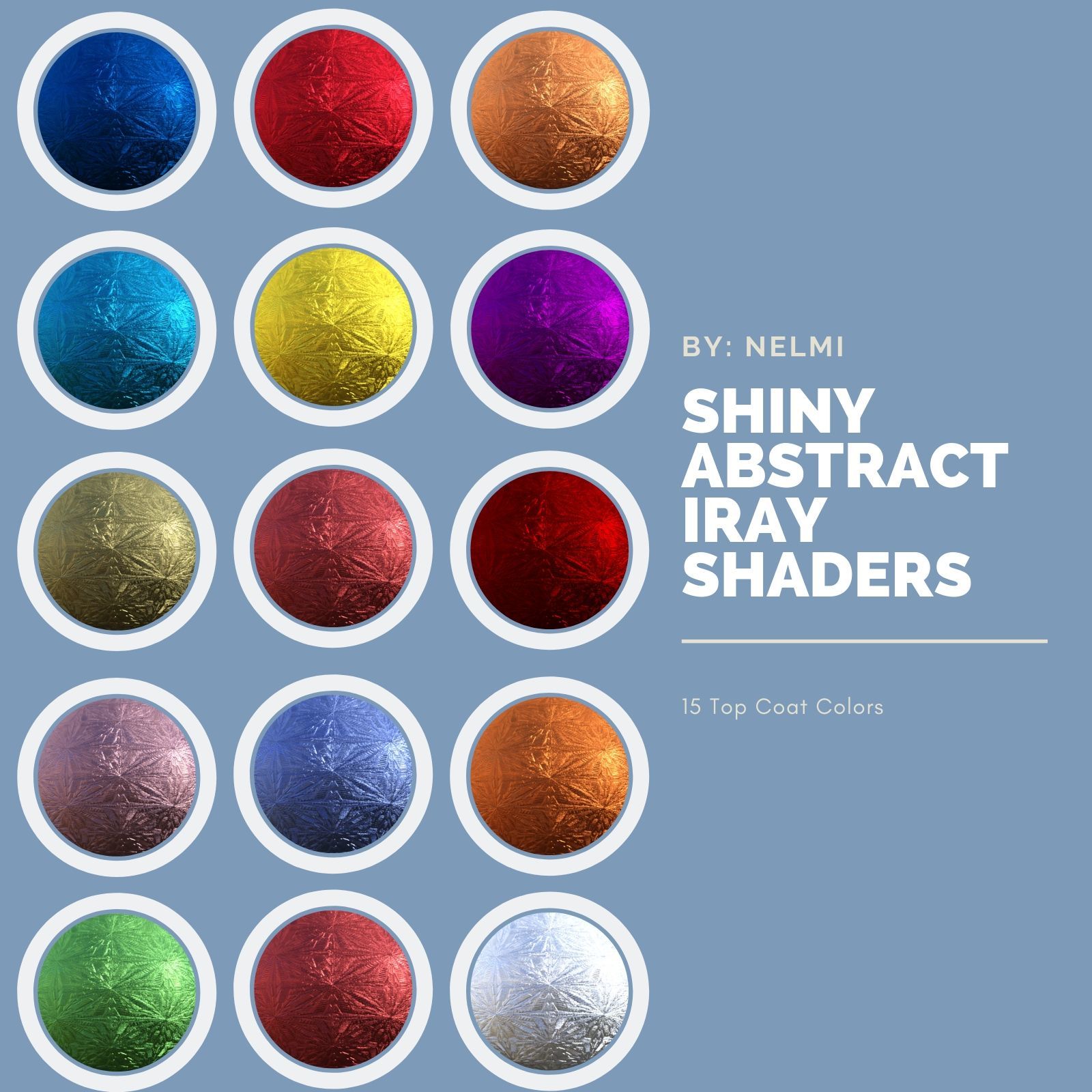 Shiny Abstract Metal Iray Shaders by N/A