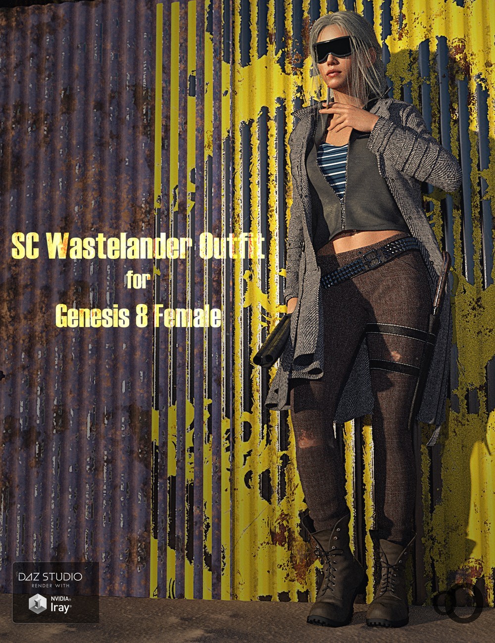 SC Wastelander Outfit for Genesis 8 Female by N/A
