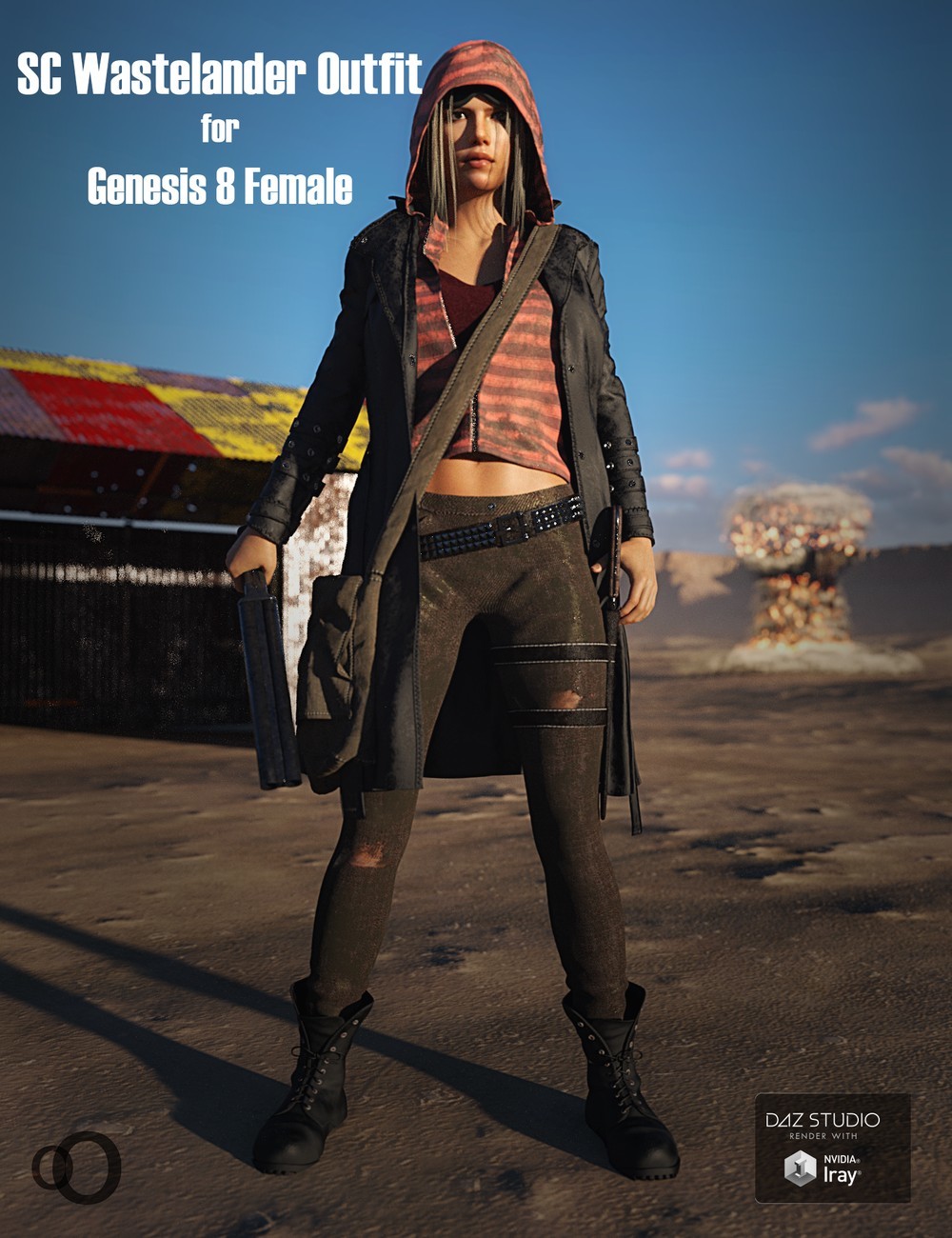 SC Wastelander Outfit for Genesis 8 Female by N/A