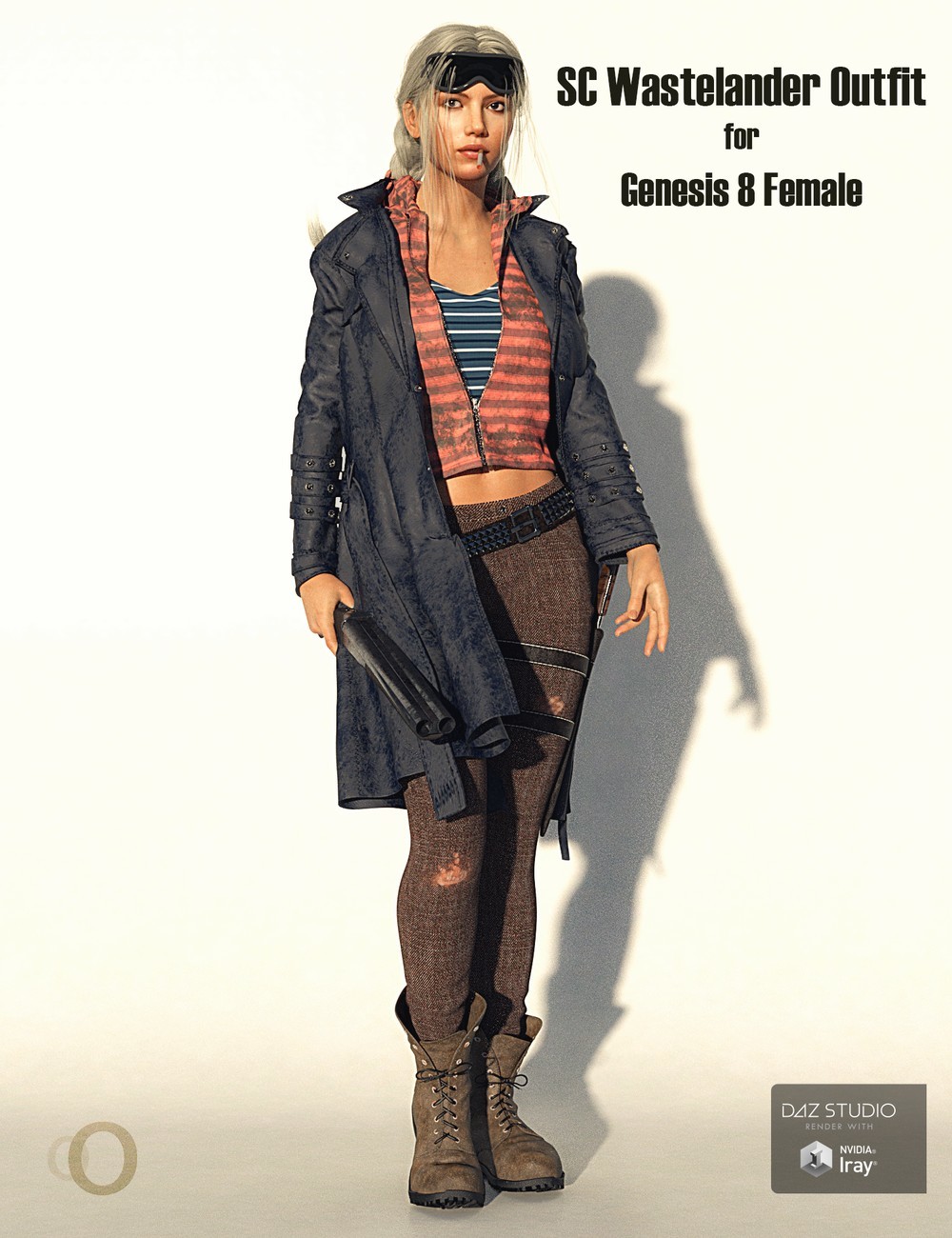 SC Wastelander Outfit for Genesis 8 Female by N/A
