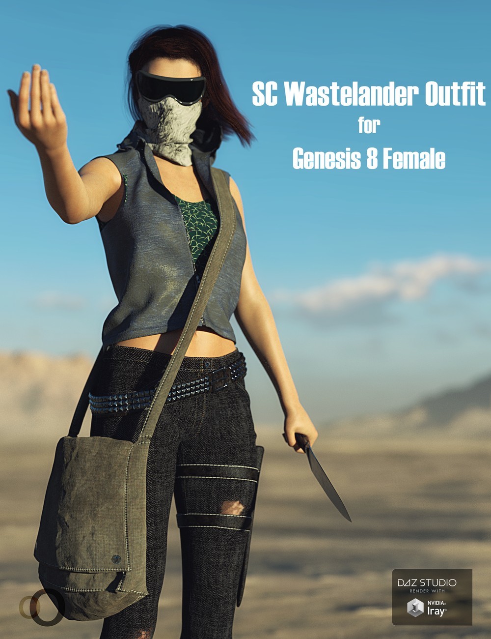 SC Wastelander Outfit for Genesis 8 Female by N/A