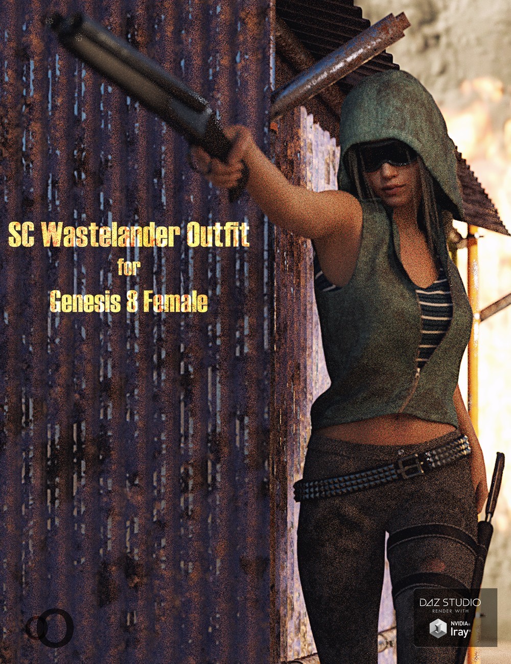 SC Wastelander Outfit for Genesis 8 Female by N/A
