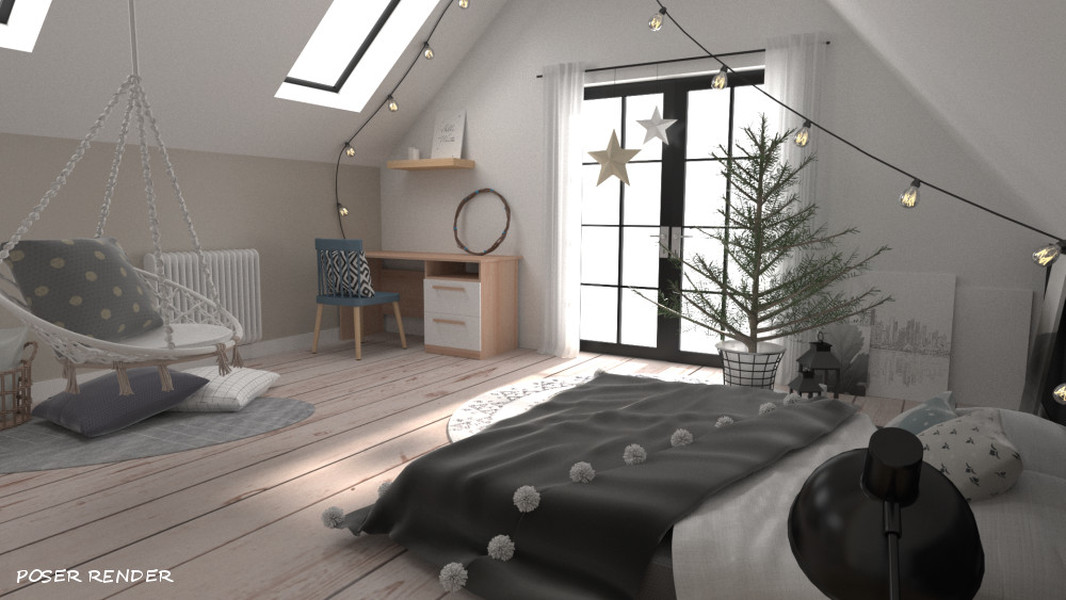 Winter Bedroom by N/A