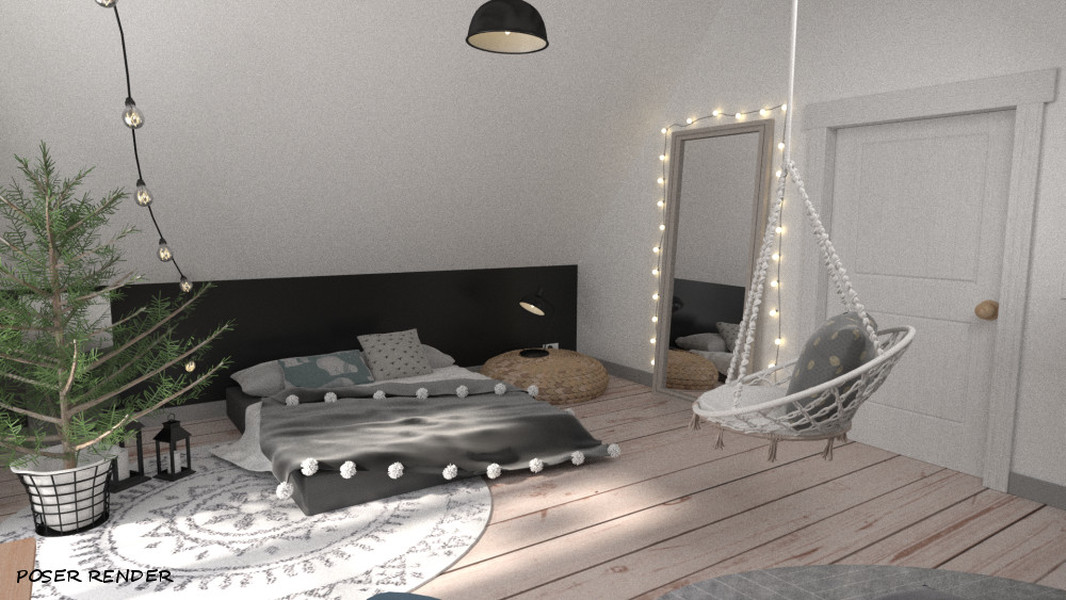 Winter Bedroom by N/A