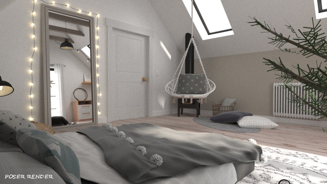 Winter Bedroom by N/A