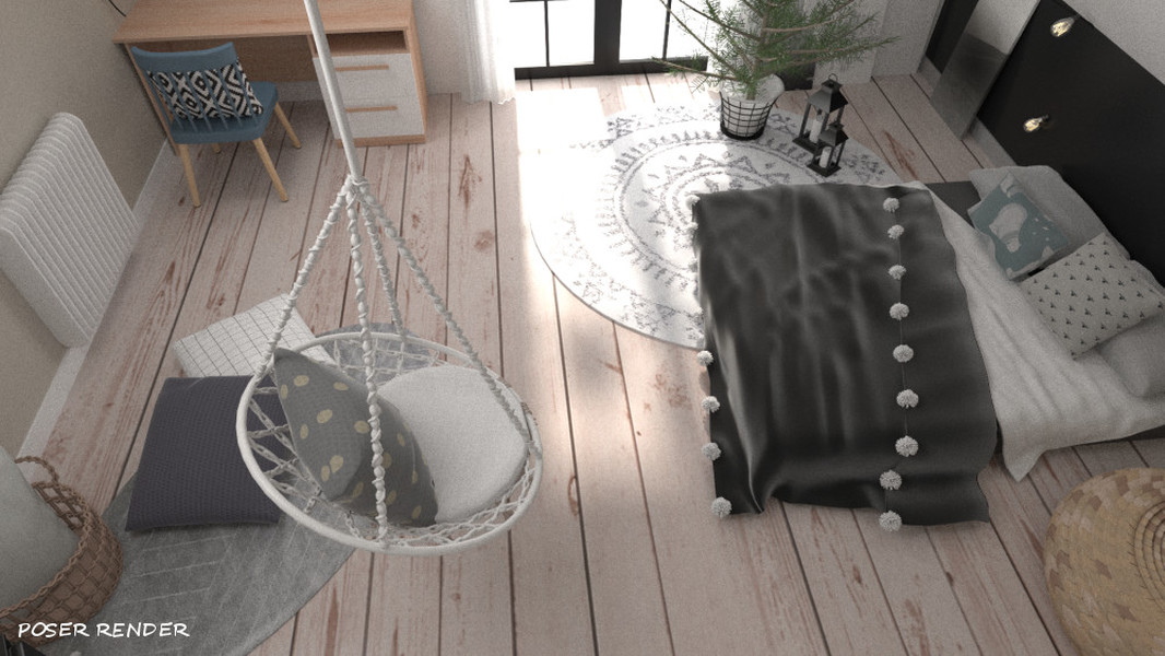 Winter Bedroom by N/A