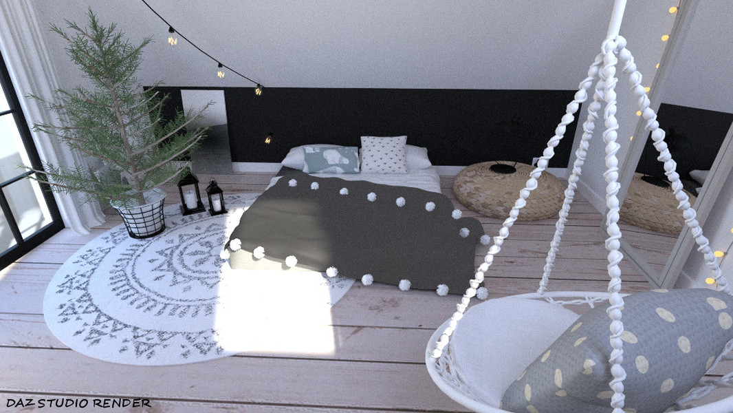 Winter Bedroom by N/A