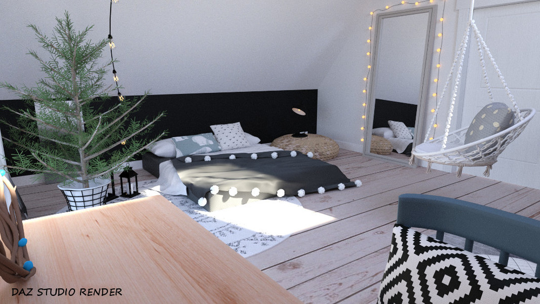 Winter Bedroom by N/A