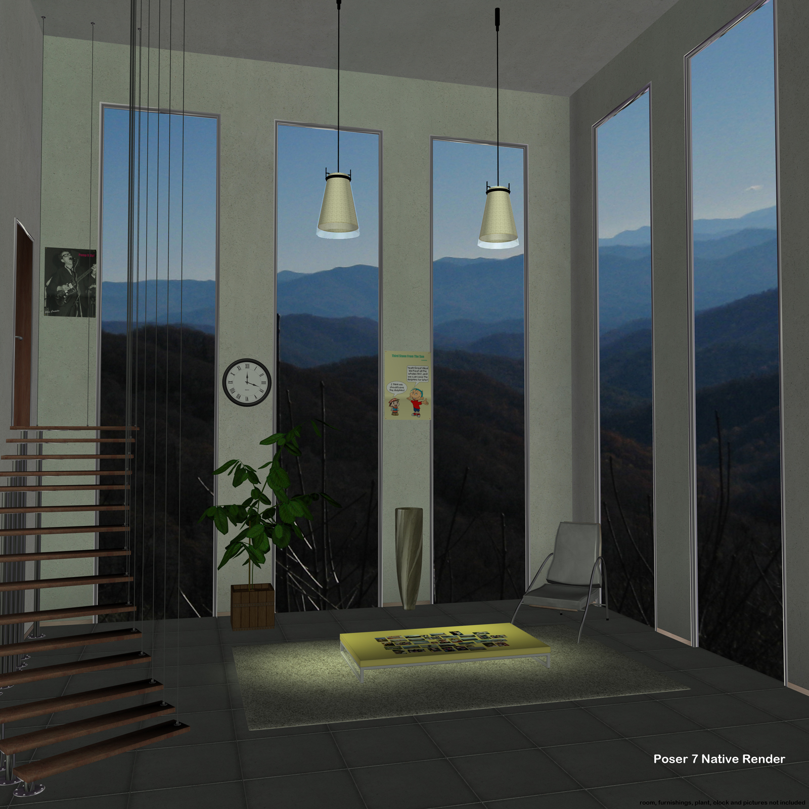 AtoZ DetailTime 2D Mountains+ I v1 for Poser 7 w.objs by N/A