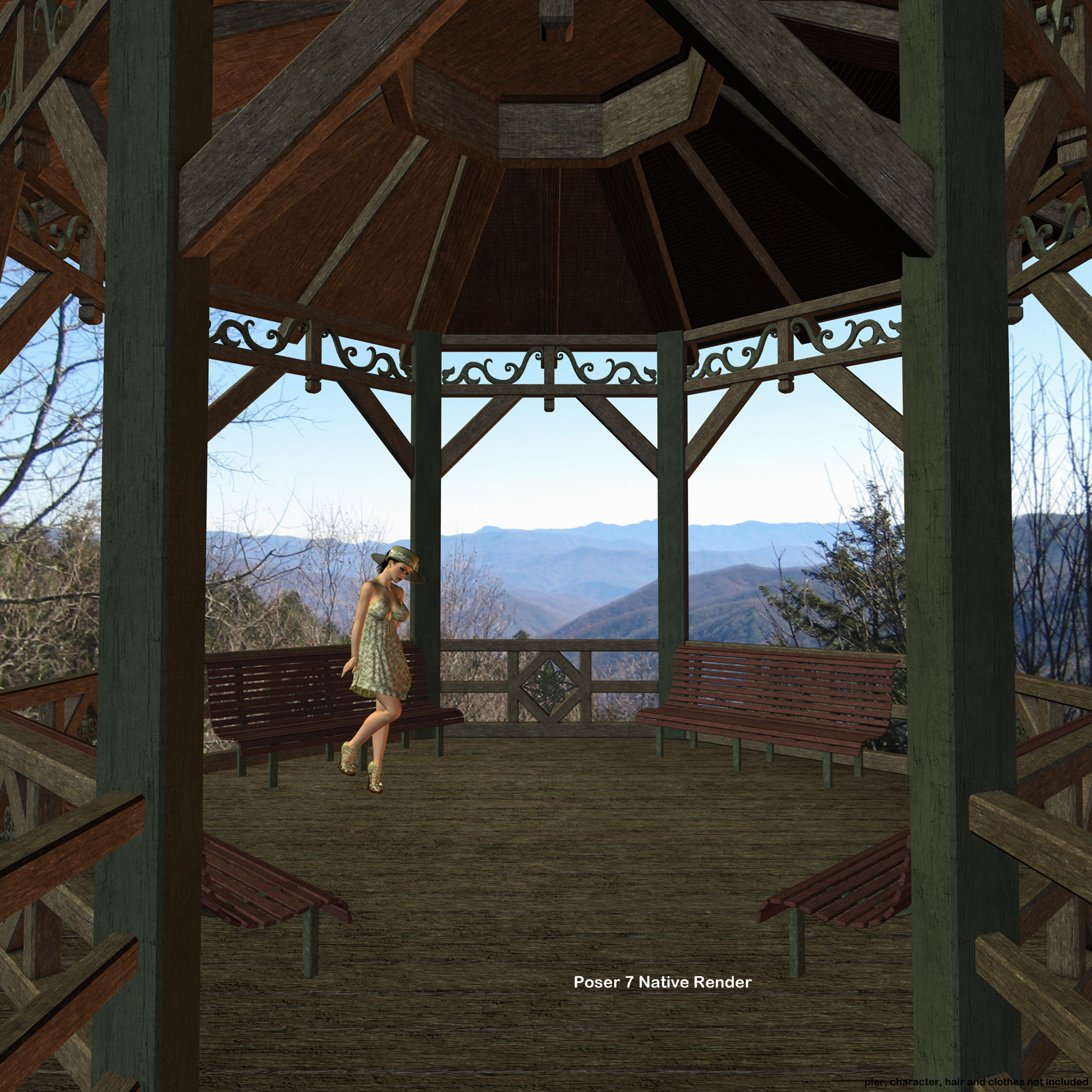 AtoZ DetailTime 2D Mountains+ I v1 for Poser 7 w.objs by N/A