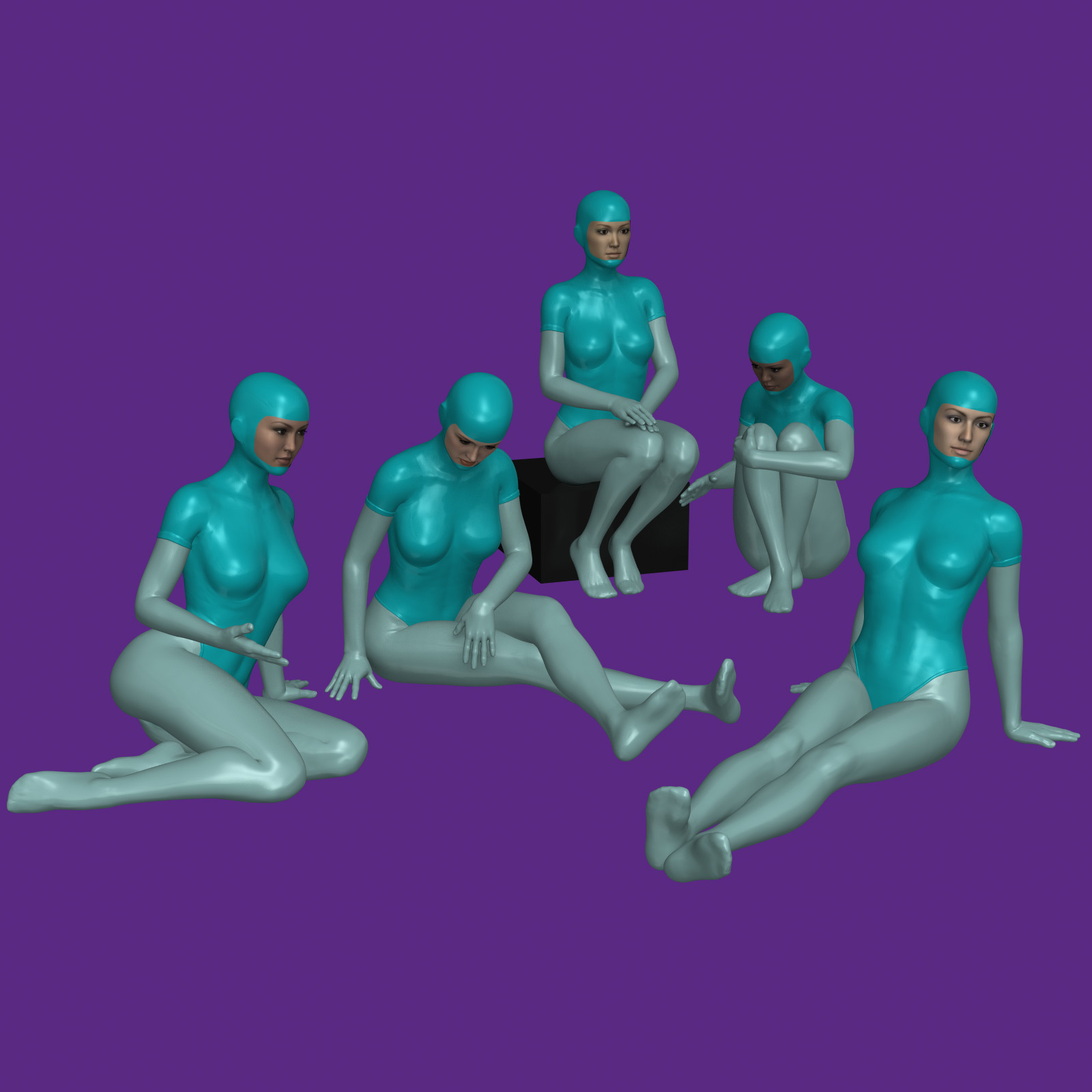 20 Sitting Poses for G8F by N/A