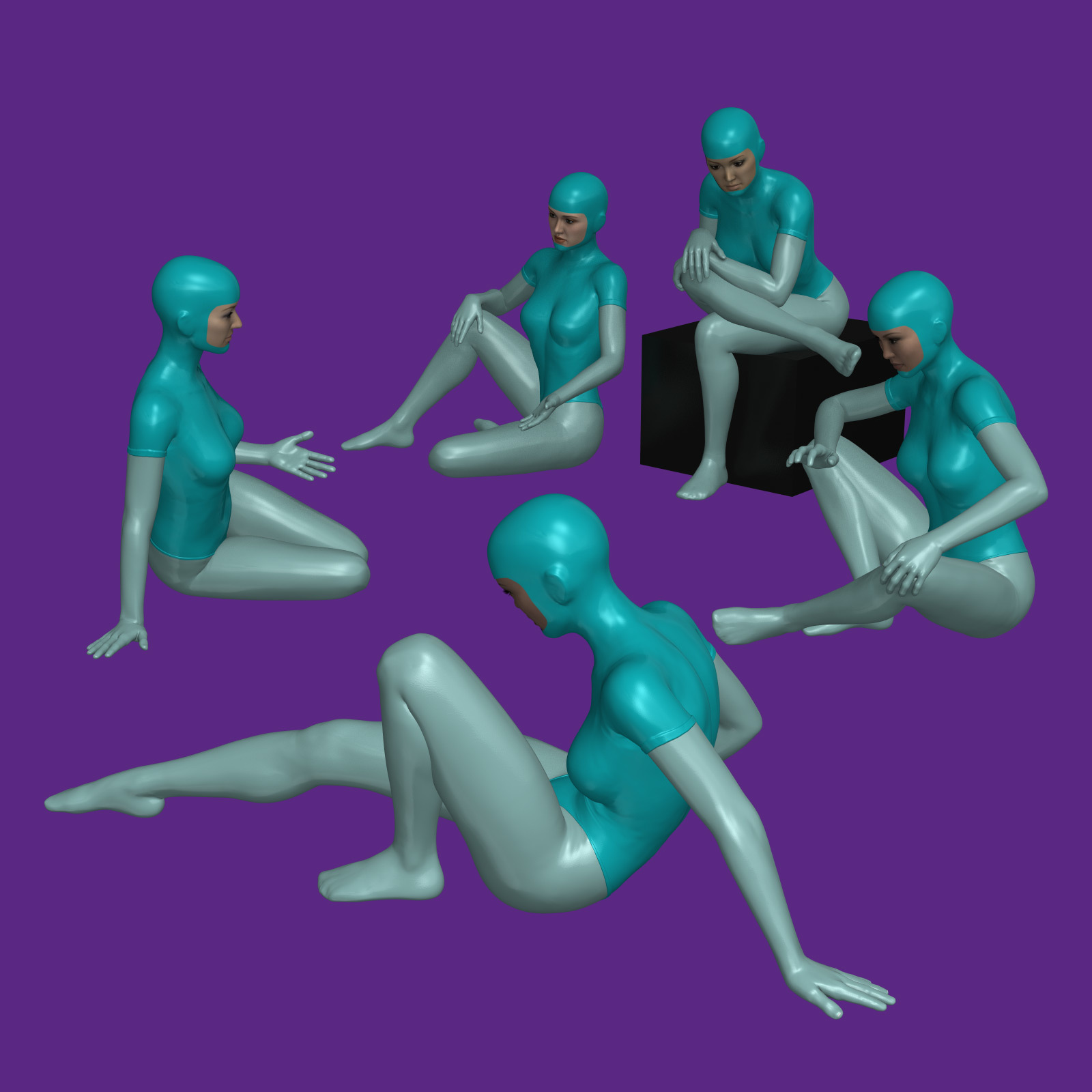20 Sitting Poses for G8F by N/A
