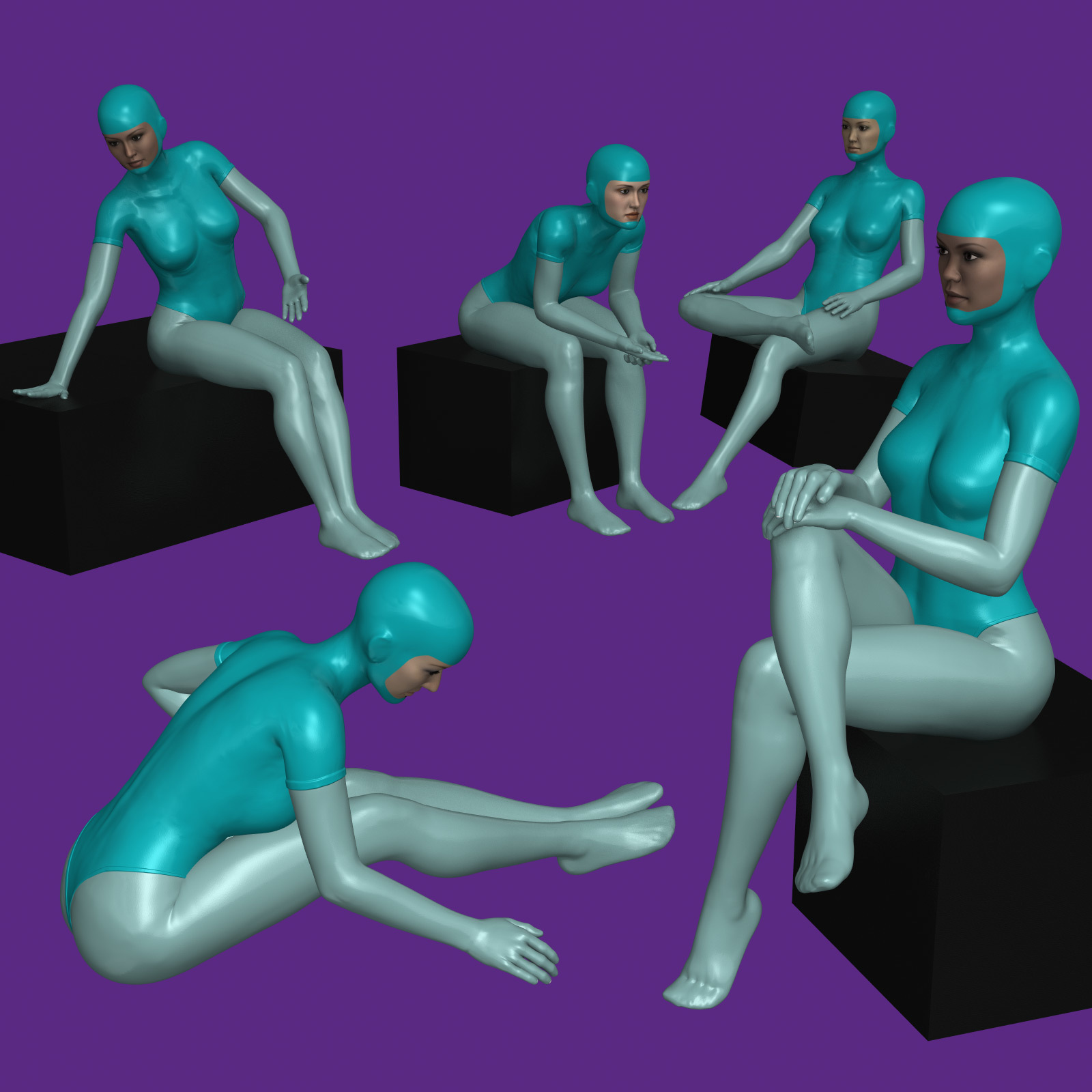 20 Sitting Poses for G8F by N/A