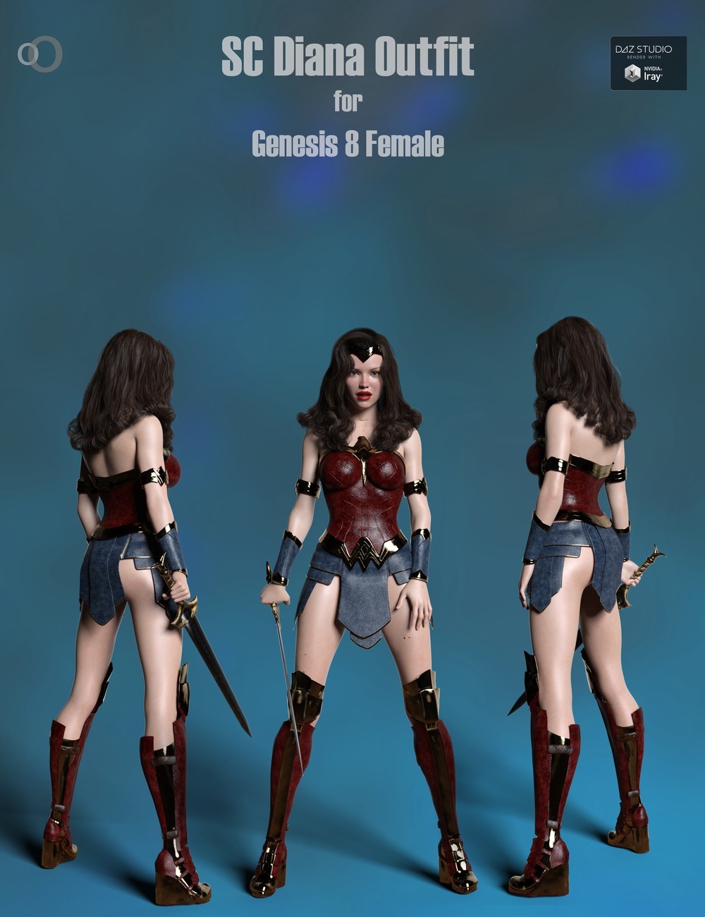 SC Diana Outfit for Genesis 8 Female by N/A