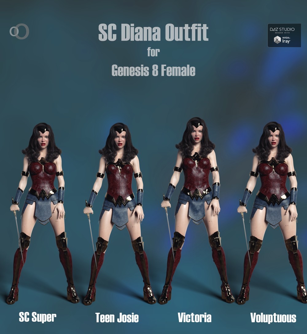 SC Diana Outfit for Genesis 8 Female by N/A