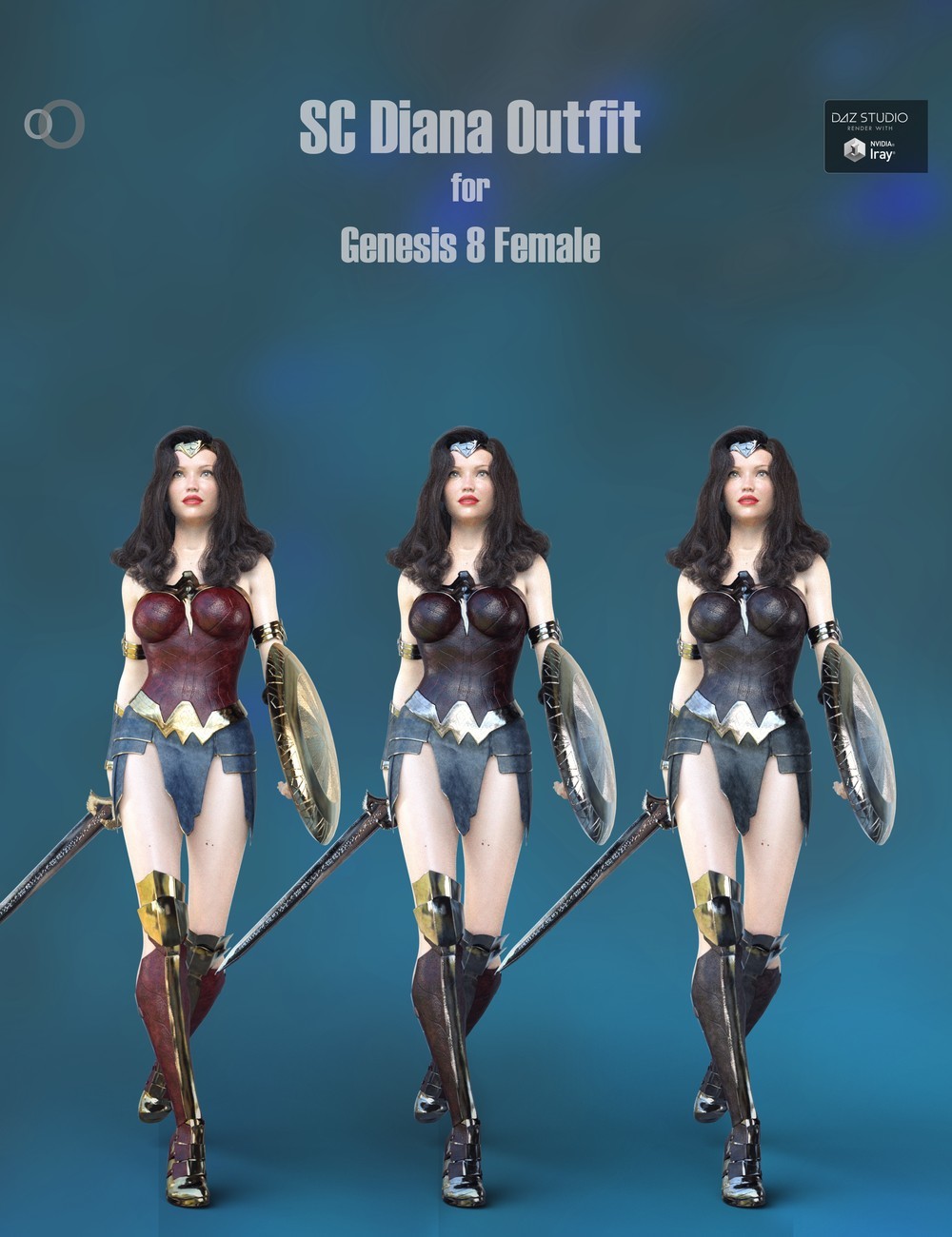 SC Diana Outfit for Genesis 8 Female by N/A