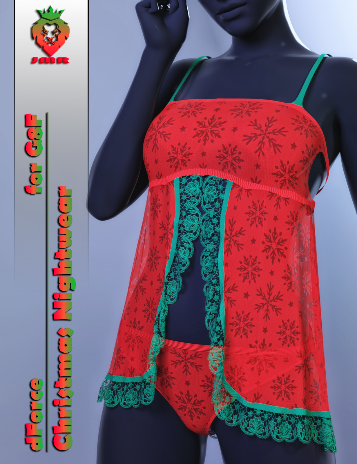 JMR dForce Christmas Nightwear for G8F by N/A