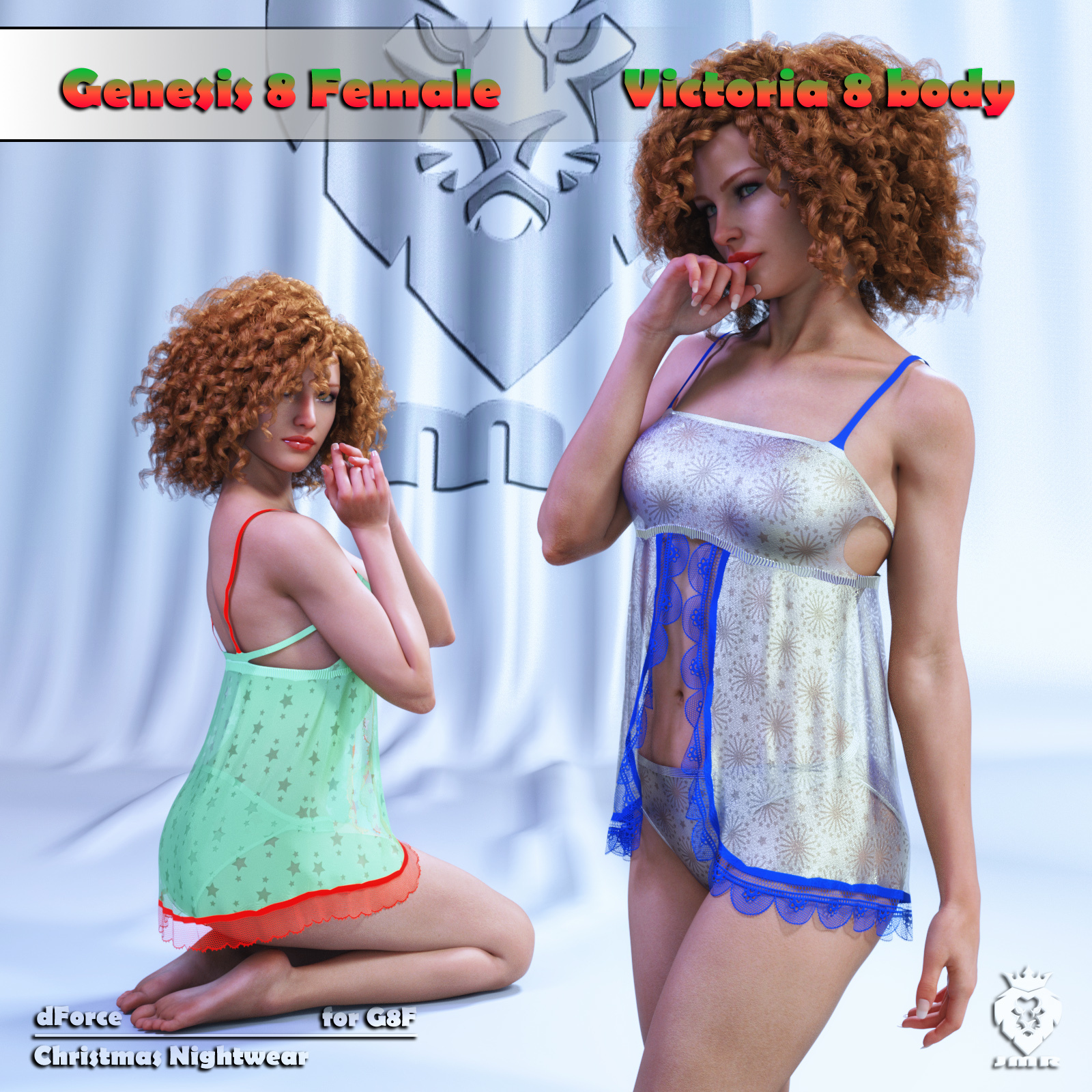JMR dForce Christmas Nightwear for G8F by N/A