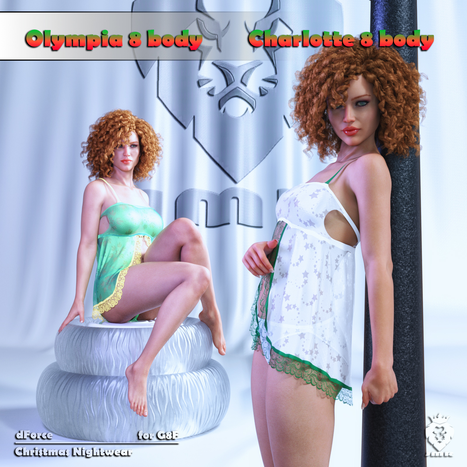 JMR dForce Christmas Nightwear for G8F by N/A