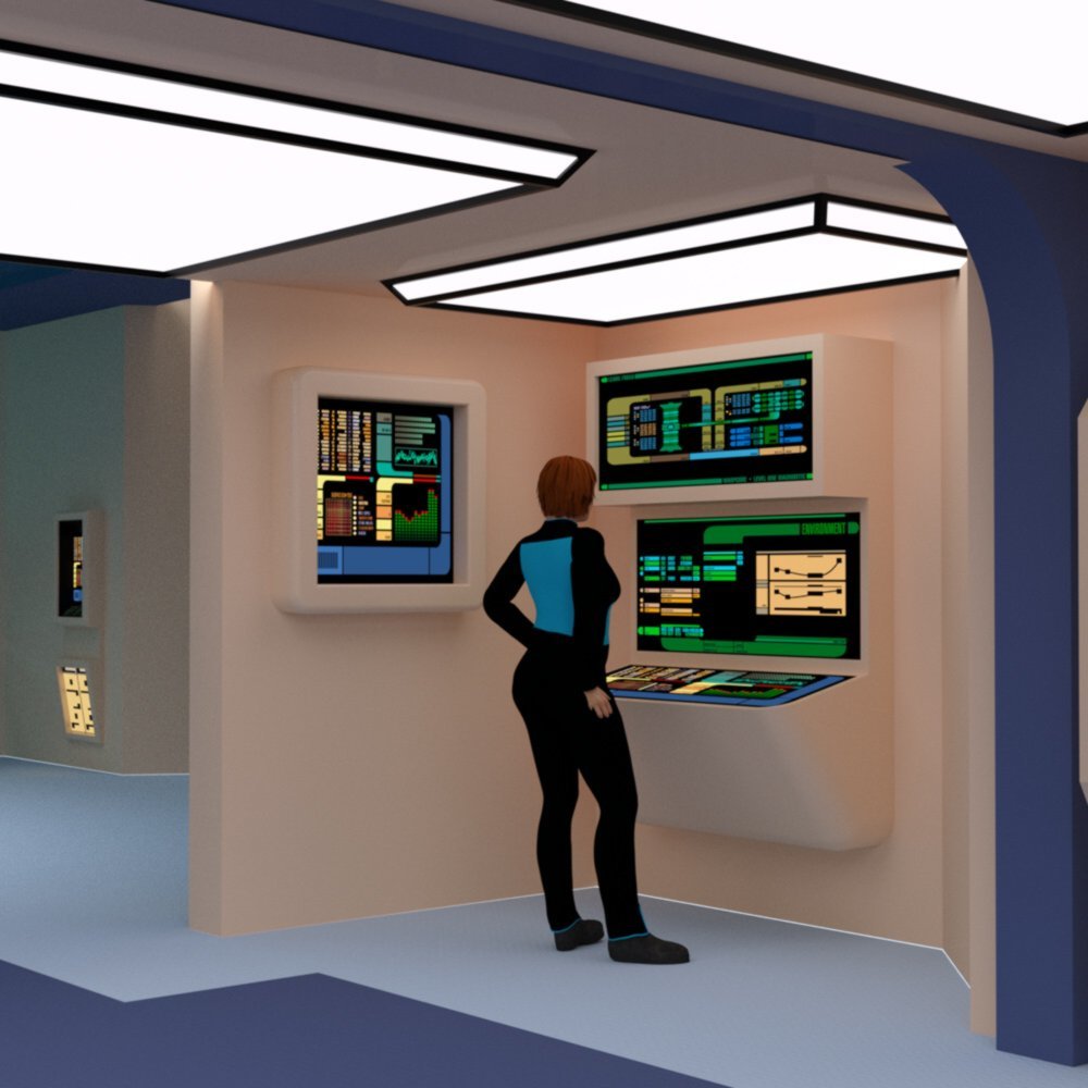 Starship Engineering Room 2 for DAZ Studio by N/A
