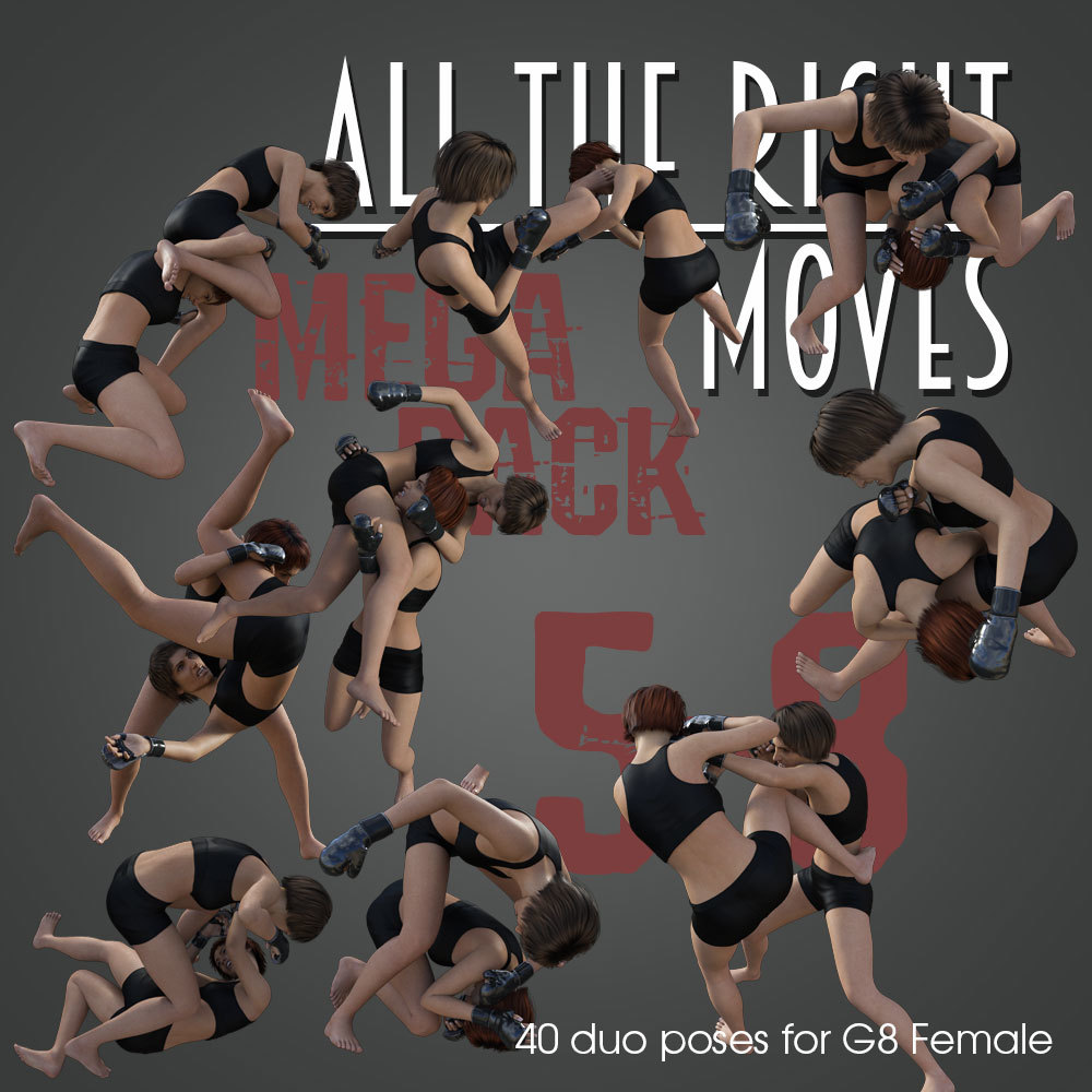 ALL THE RIGHT MOVES vol.5-8 MEGAPACK for Genesis 8 Female by N/A