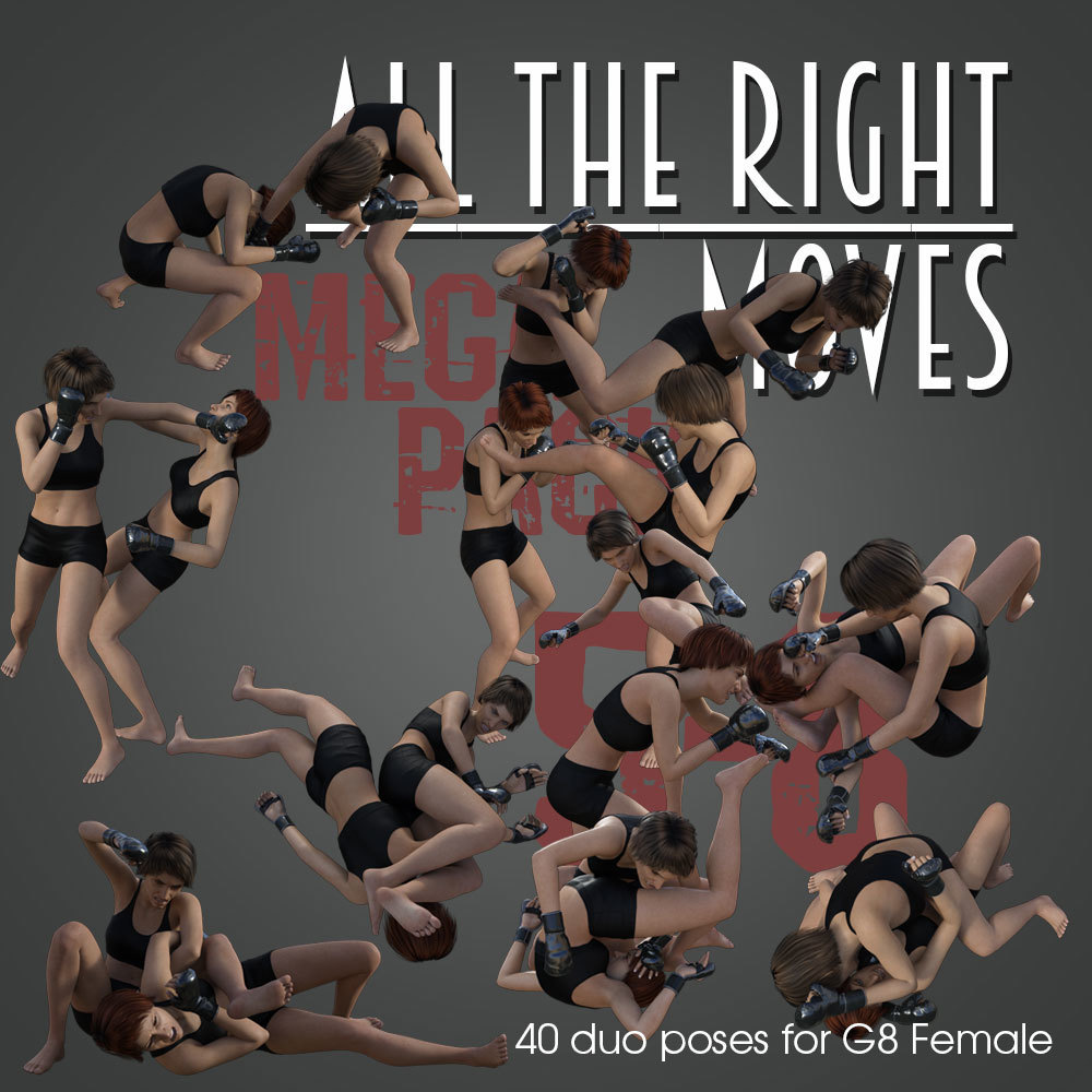 ALL THE RIGHT MOVES vol.5-8 MEGAPACK for Genesis 8 Female by N/A