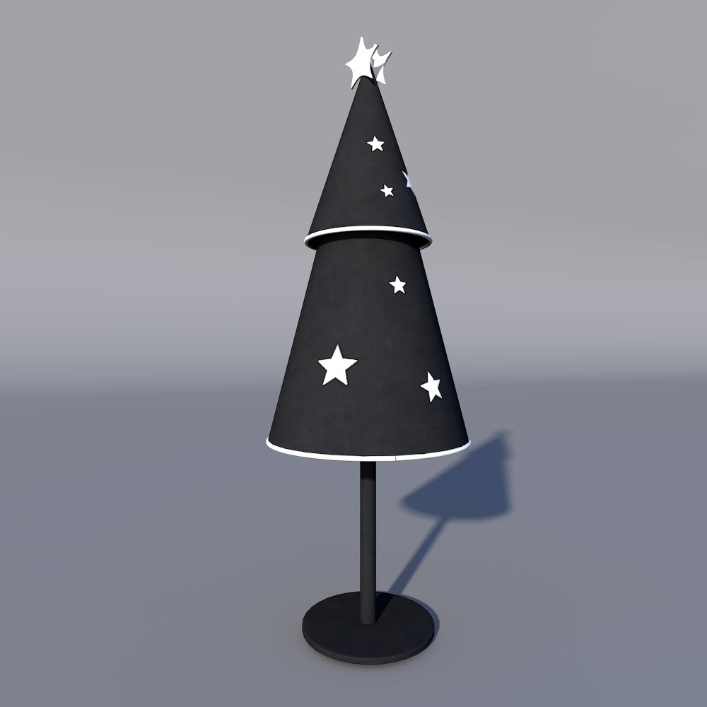 Four Christmas trees for Poser by N/A