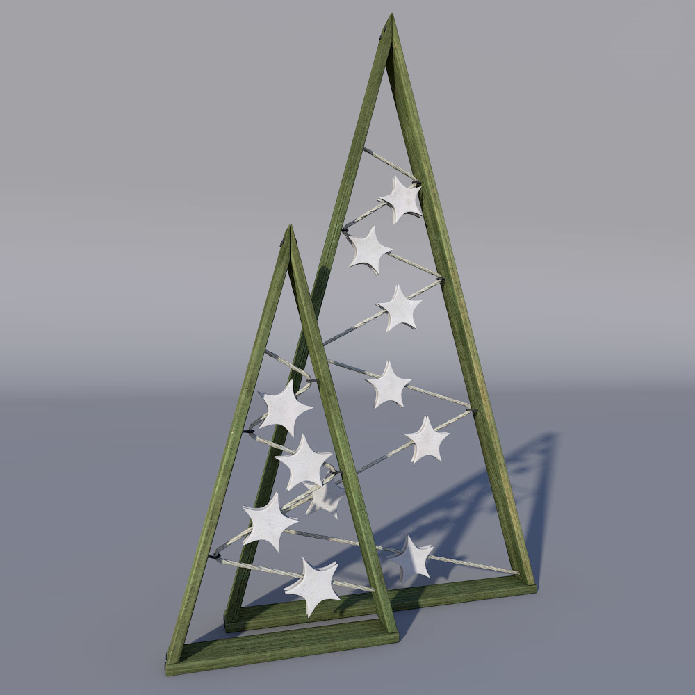 Four Christmas trees for Daz Studio by N/A