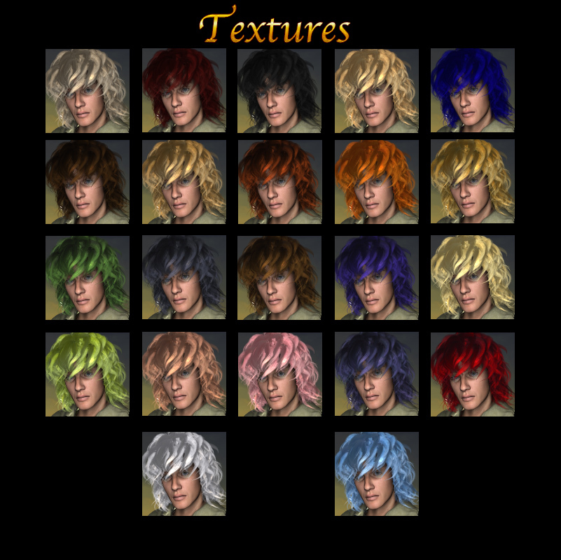 Prae-Dagan Hair For L'Homme and Poser by N/A