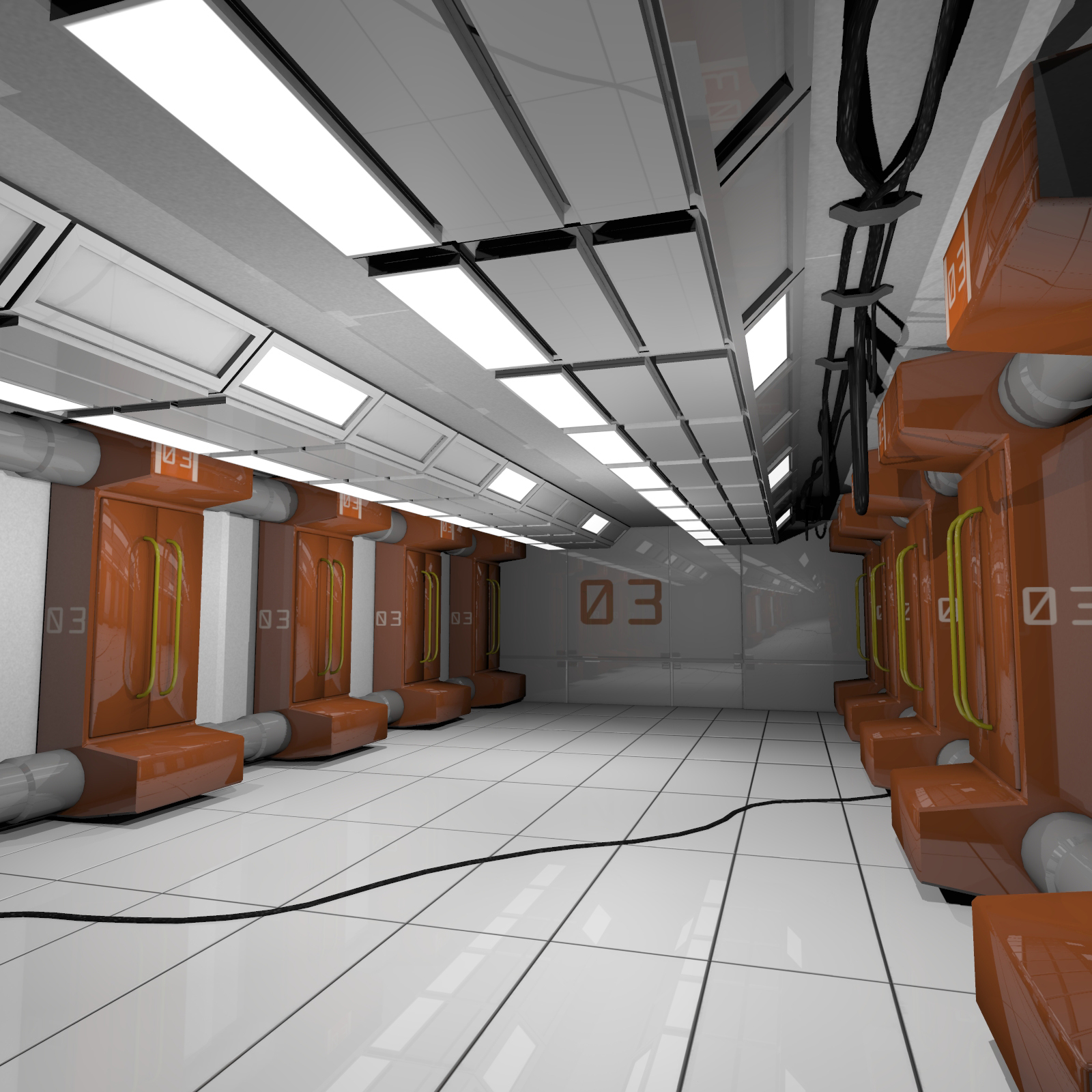 Engineering Hallway by N/A
