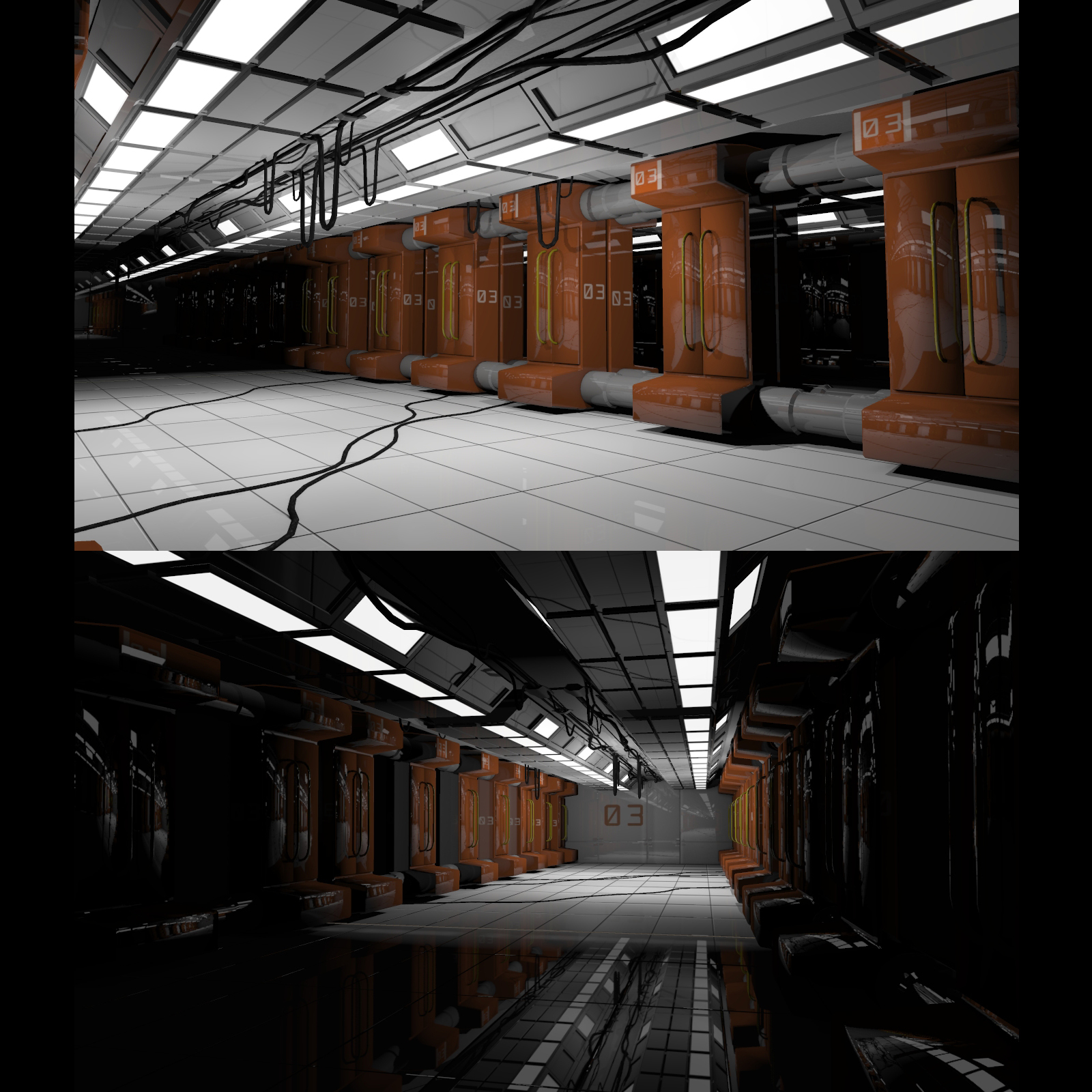 Engineering Hallway by N/A
