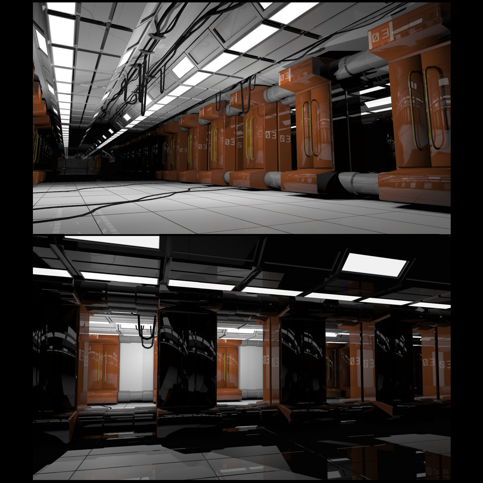 Engineering Hallway by N/A